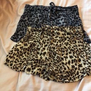 2 pairs flowy shorts